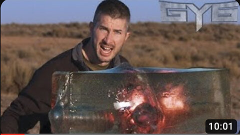 50 BMG APIT Round | Shooting a Steel Plate Inside of Ballistic Gel |