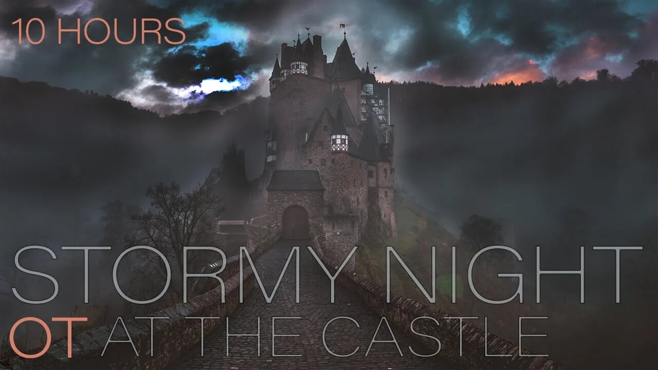 STORMY NIGHT at the CASTLE| Howling Wind and Storm Sounds for Sleeping| Relaxation| Study| Fantasy