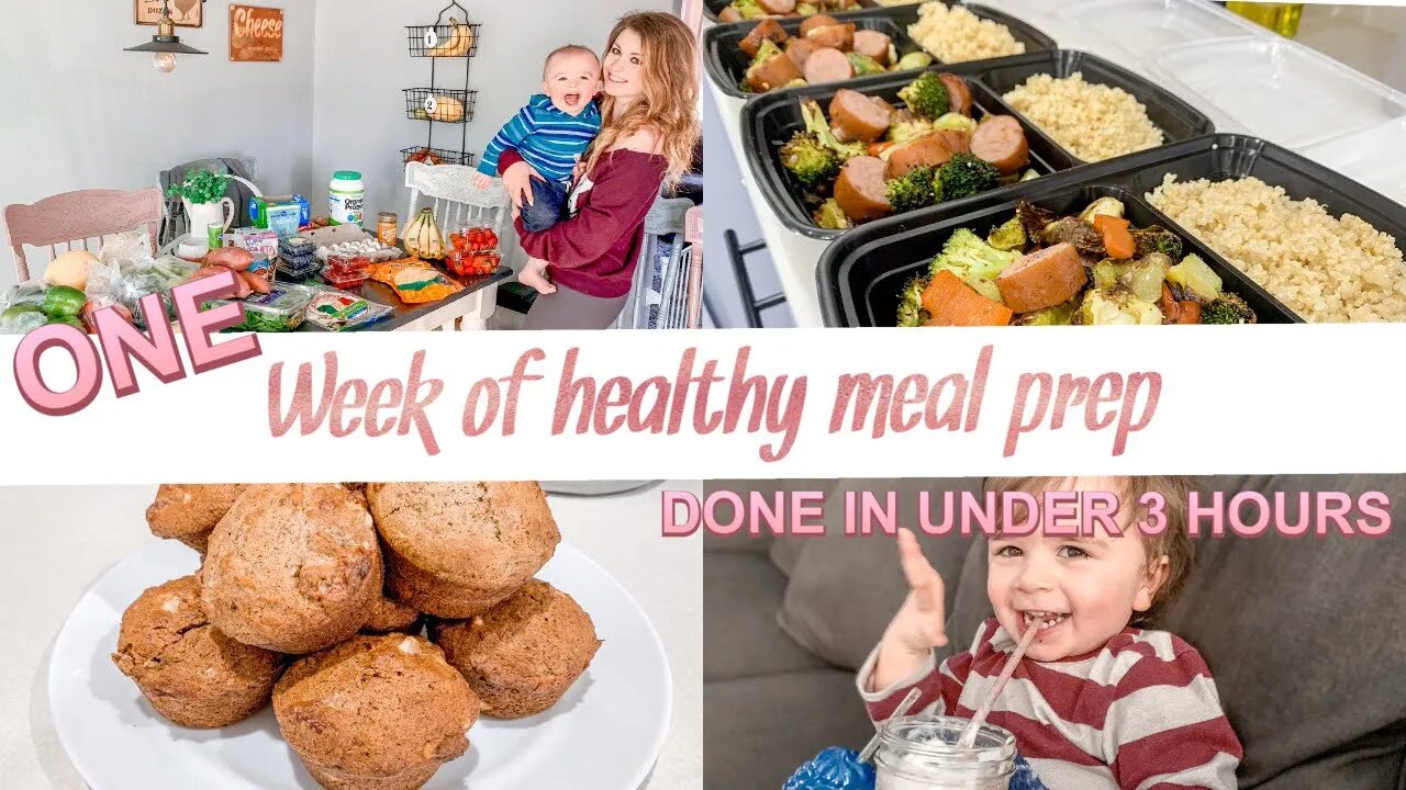 ONE WEEK OF HEALTHY MEAL PREP | SAHM MEAL PREP