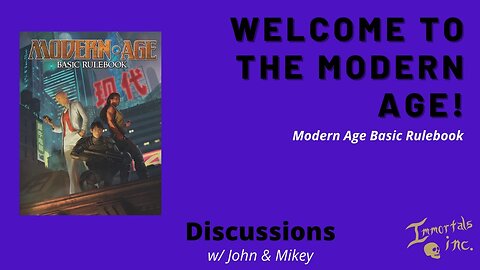 Of all the ages, come check out the Modern Age