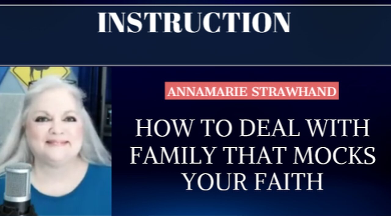 Instruction: How To Deal with Family that Mocks Your Faith. 11/23/2022