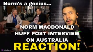 Norm Macdonald flexing his knowledge of Australia and Trolling the interviewer (Reaction!)