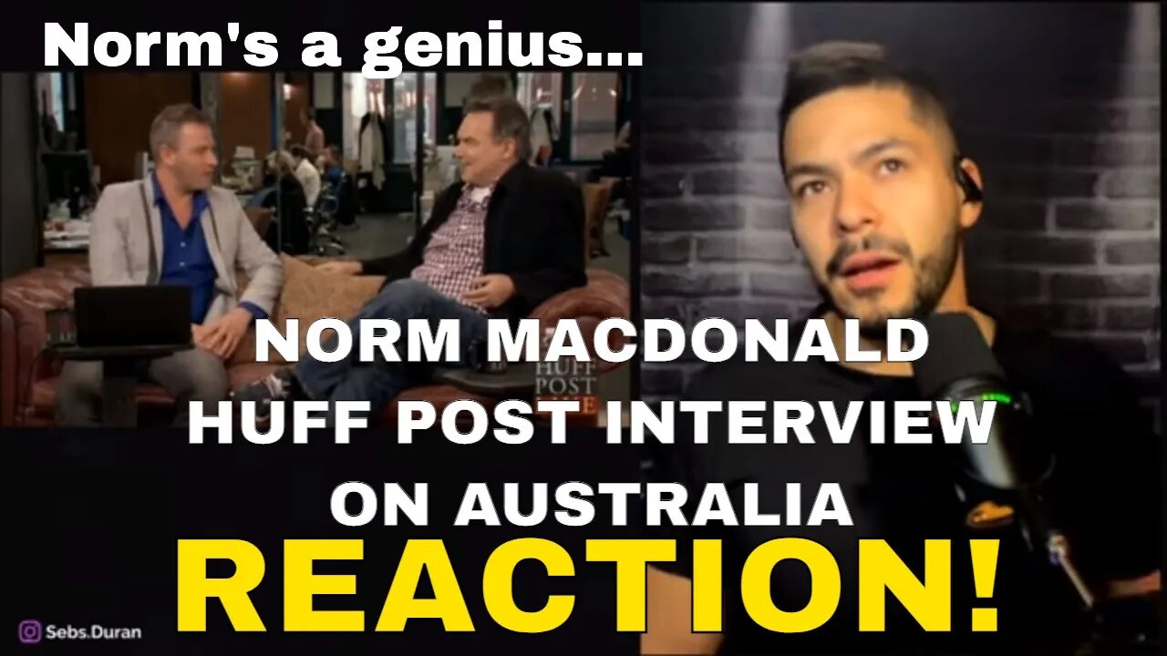 Norm Macdonald flexing his knowledge of Australia and Trolling the interviewer (Reaction!)