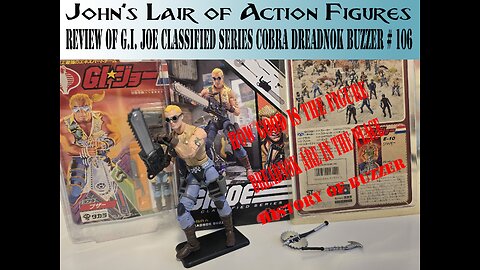 Review of G.I. Joe Classified Cobra Dreadnok's buzzer number 106