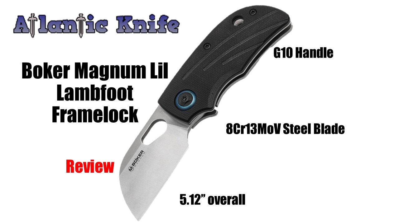 Boker Magnum Lil Lambfoot Framelock Folding Knife Review | Atlantic Knife Reviews 2021