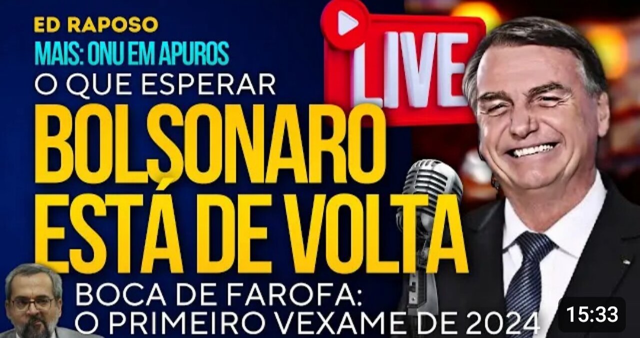 O RETORNO DE BOLSONARO, WEINTRAUB NÃO APRENDE, TRETA NA ONU E JULGAMENTO IMPORTANTE NOS EUA