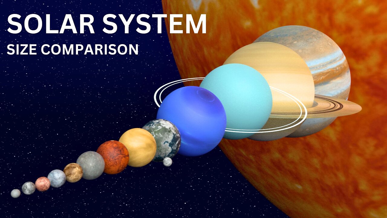 SOLAR SYSTEM 3D size comparison