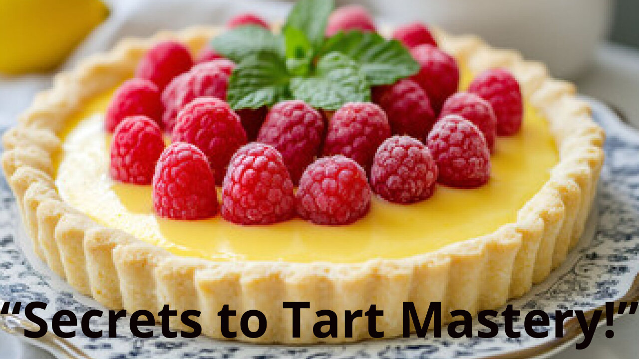 "Buttery Bliss: Crafting the Perfect Tart Crust & Zesty Lemon Curd!" 🍋🥧