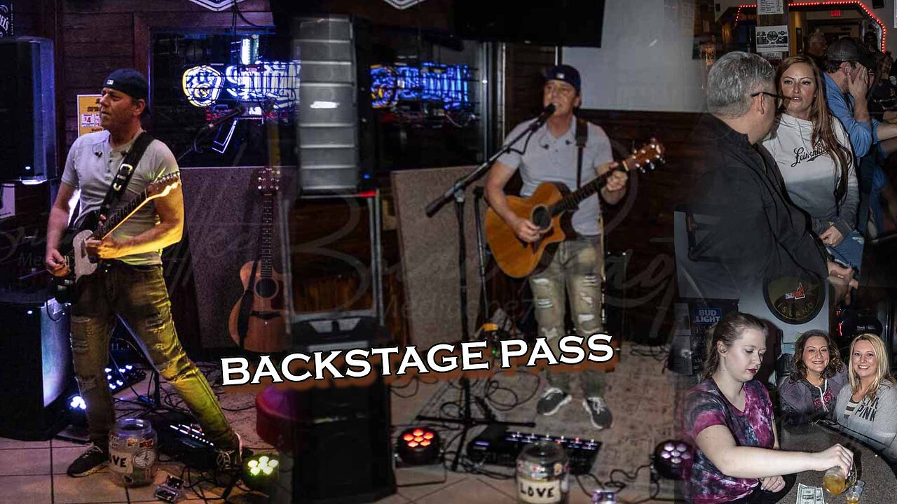 Friday night adventure to Plank Road Pub for a unique one-man show, Backstage Pass