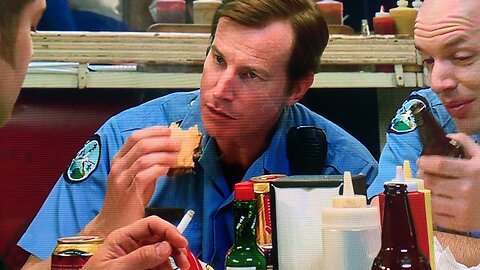 "You cops. You don’t get along then you do.”
