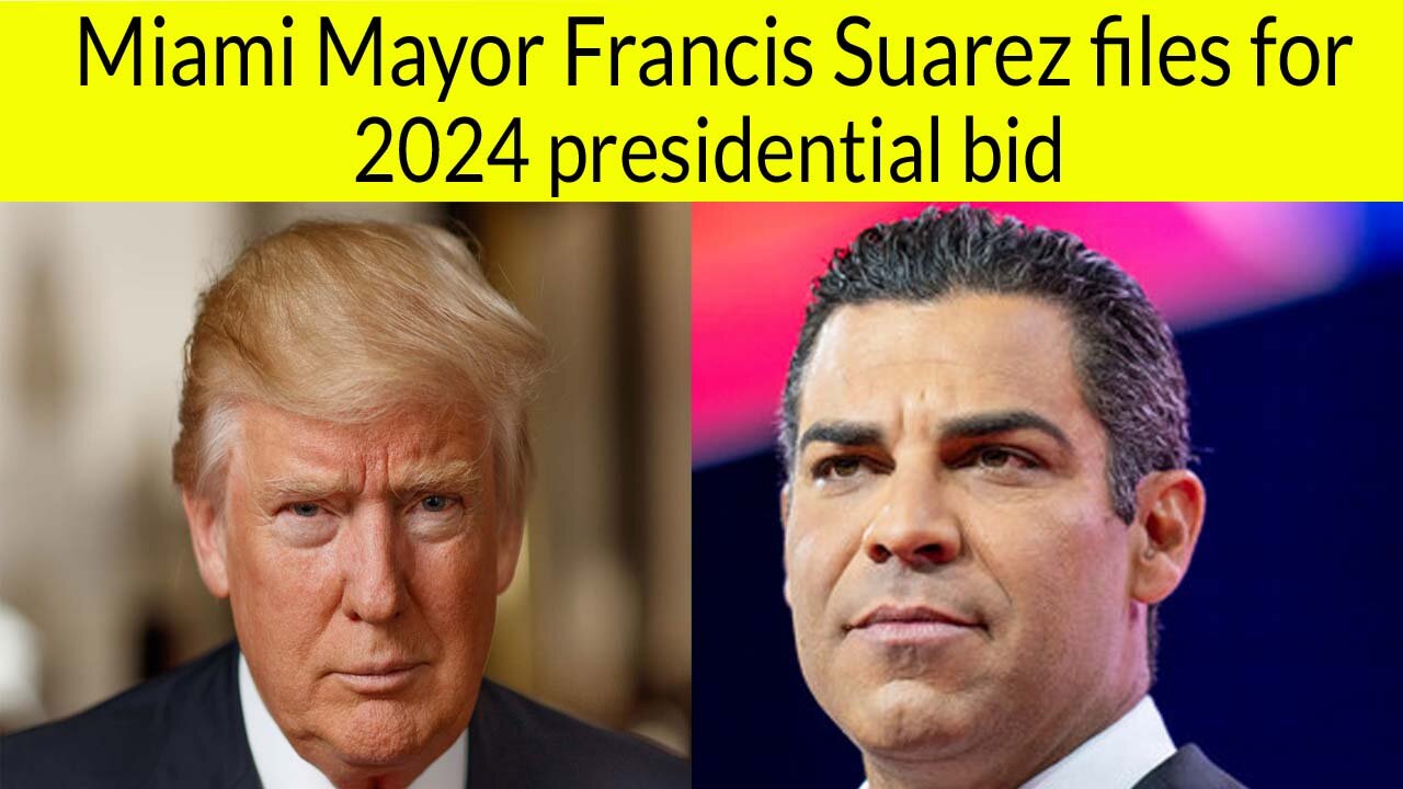 Miami Mayor Francis Suarez files for 2024 presidential bid | election