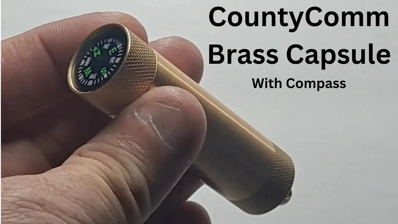 Countycomm Brass Capsule W/Compass