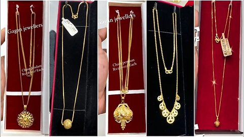 Latest Gold Chain with Pandant/Locket designs with Price!! B
