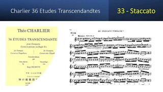 🎺🎺[TRUMPET ETUDE] Charlier 36 Etudes Transcendandtes No 33 – (En Staccato Ternaire)