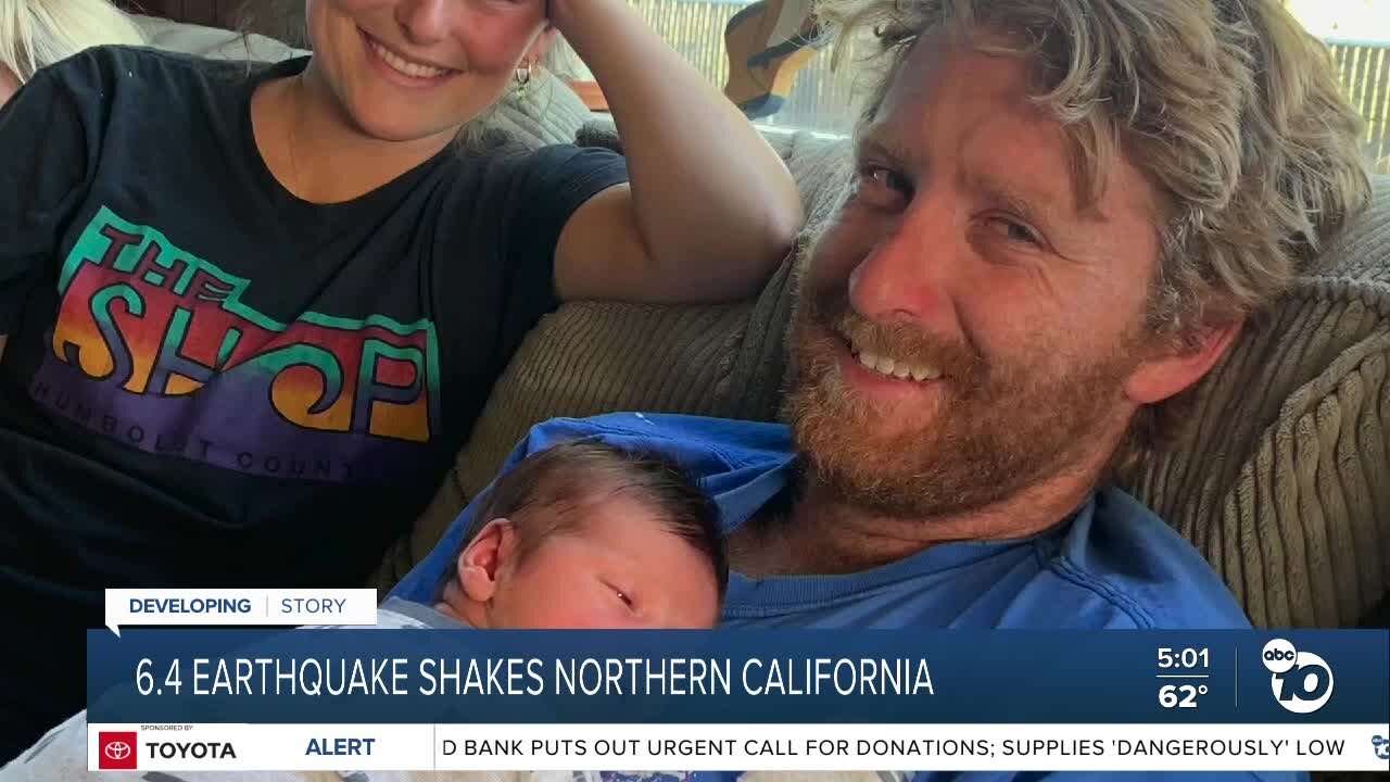 San Diego mom relieved after son's safety in Northern California earthquake