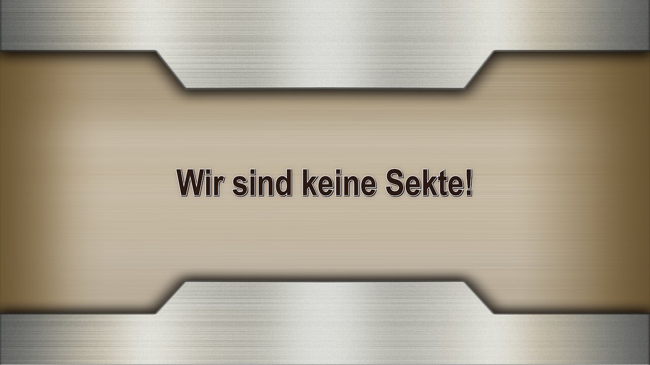 Wir sind keine Sekte!