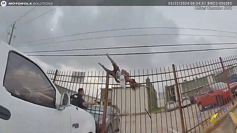 Body cam shows Houston officer shot at fleeing suspect when the officer heard a gunshot