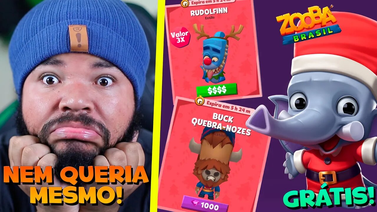 NÃO VOU COMPRAR NADA! FRANK DE NATAL GRÁTIS! ZOOBA: Jogo de Batalha Animal