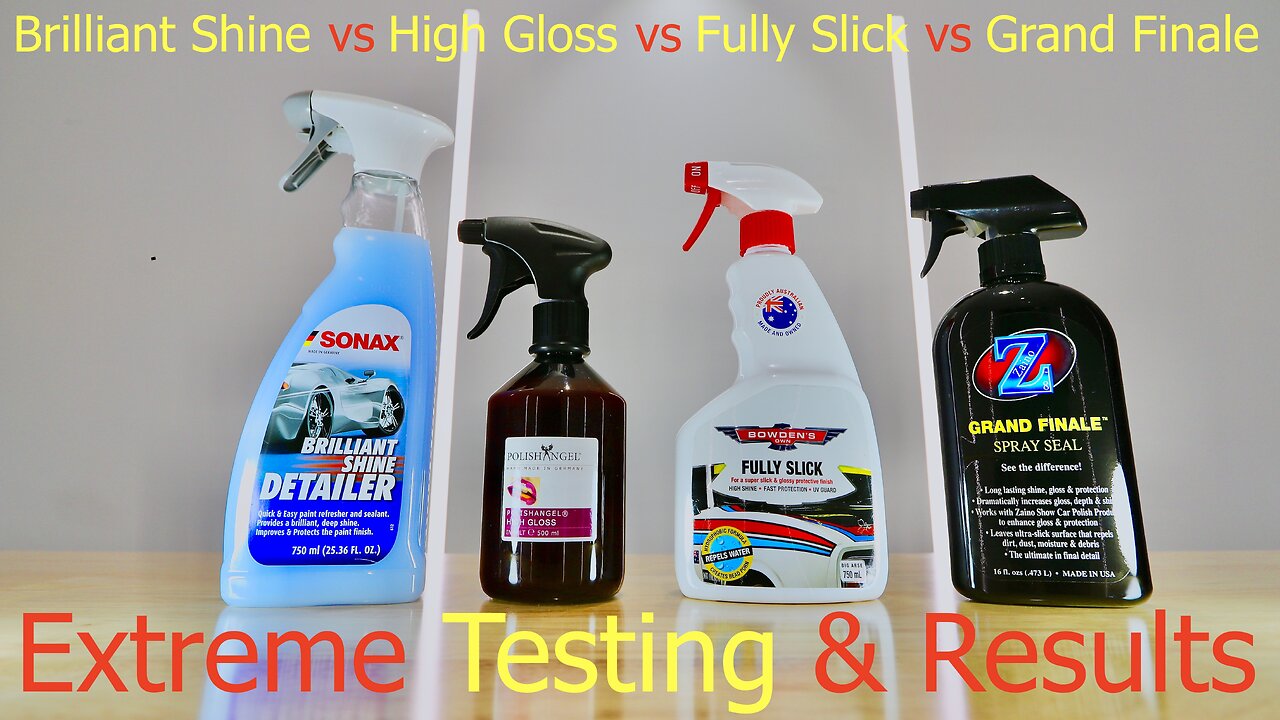 Sonax BSD vs PolishAngel HighGloss vs Bowden's Own Fully Slick vs Zaino Z8 Car Paint Sealants!