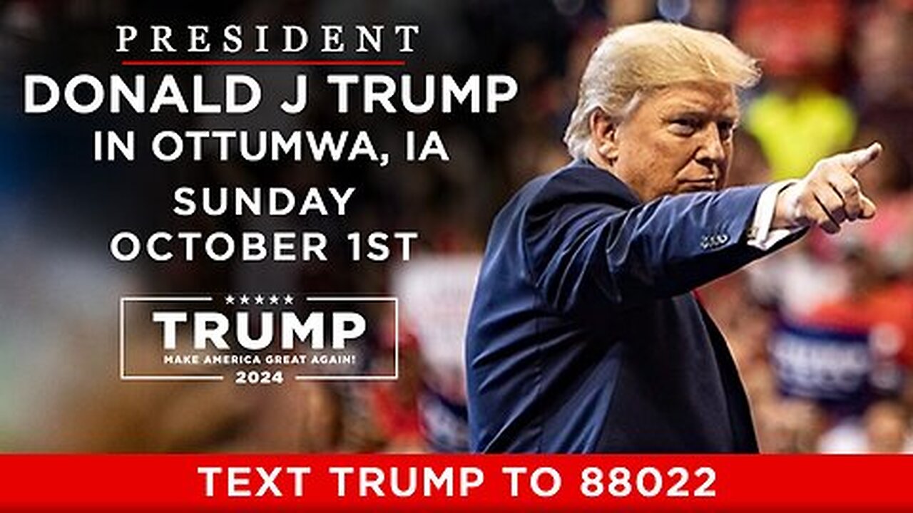 President Trump in Ottumwa, IA #PresidentTrump #OttumwaIA #PoliticalVisit #CommunityResponse