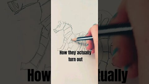 How I think a drawing will turn out vs. how it actually turns out #drawing #art #funny