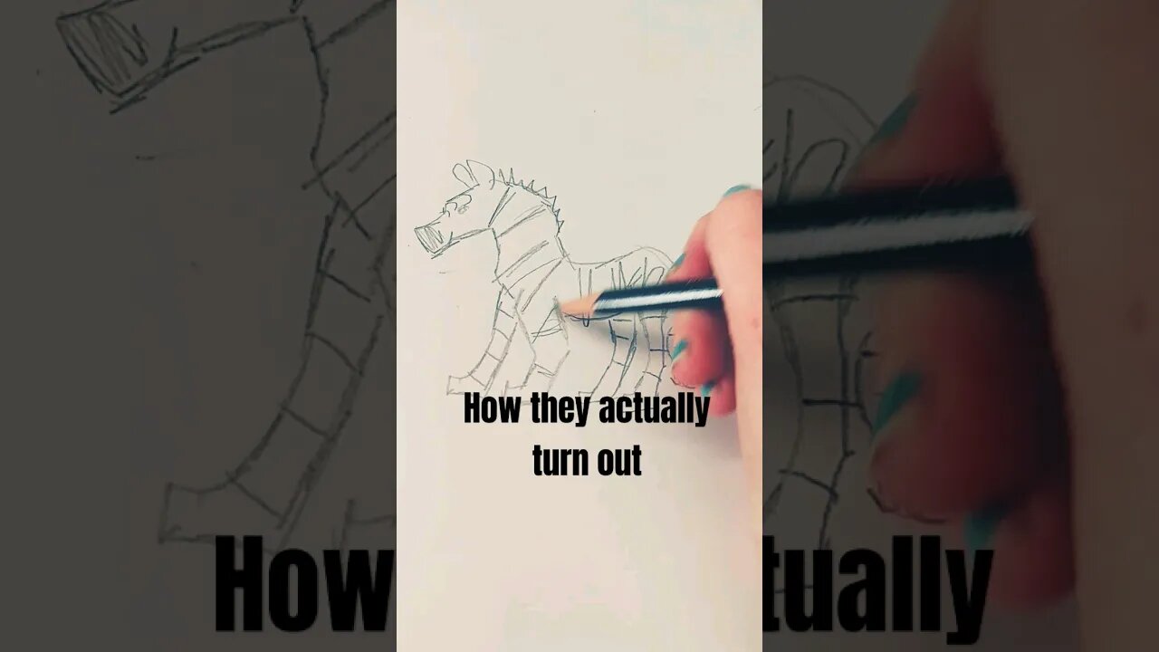How I think a drawing will turn out vs. how it actually turns out #drawing #art #funny