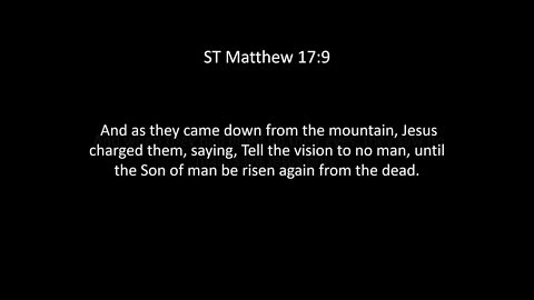 ST Matthew Chapter 17