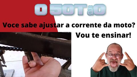 Voce sabe ajustar a corrente da moto? Vou te ensinar! #ocinquentao #motovlog #kansas150