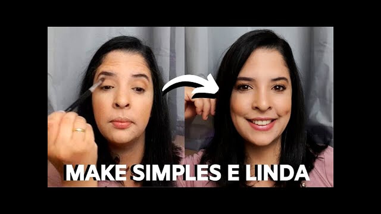 APRENDA A FAZER UMA MAQUIAGEM SIMPLES E LINDA PARA O DIA (dicas de maquiagem)