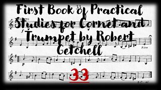 🎺 [GETCHELL 33] First Book of Practical Studies for Cornet and Trumpet by Robert Getchell