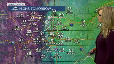 Light snow this evening, warmer weather ahead