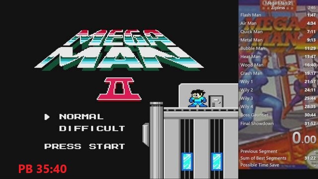 Megaman 2 Speed Running PB 35:40