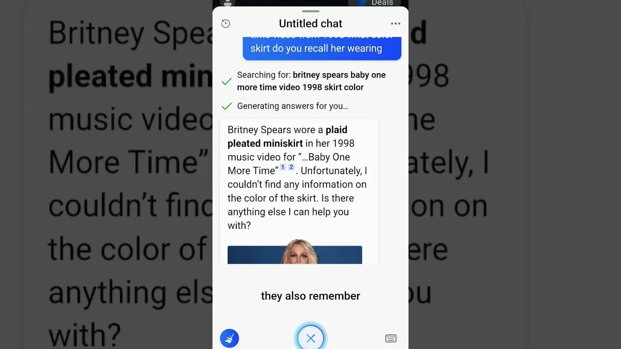 Discussions with Open AI about Mandela Effect Changes. #9 ( Britney Spears skirt) #mandelaeffect