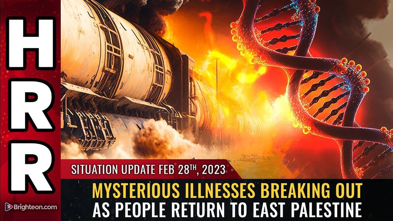 Feb 28, 2023 - Mysterious illnesses BREAKING OUT as people return to East Palestine