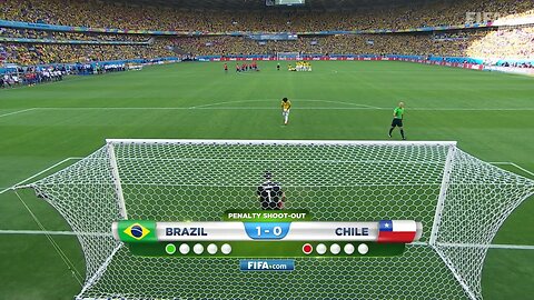 Brazil 1(3)-(2)1 Chile-FIFA World Cup Brazil 2014