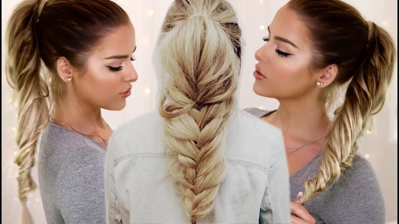 Loose Fishtail Ponytail