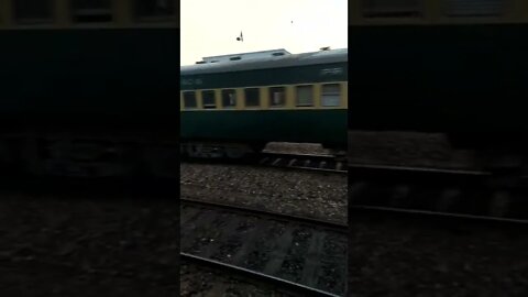 Fast train passing from sher shah junction in winters #train #reels