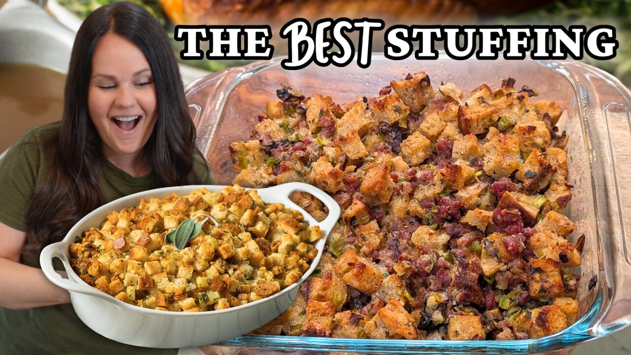 The BEST Thanksgiving Stuffing | 4 EASY Stuffing Recipes | Homemade Stuffing