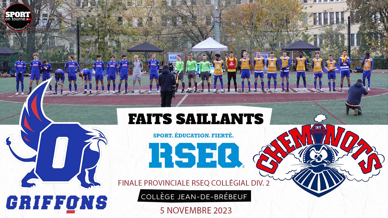 Faits saillants - Match du 5 novembre 2023 - Finale provinciale RSEQ COLLÉGIAL Div. 2 Masculin