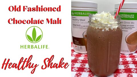 CHOCOLATE MALT HEALTHY SHAKE! HERBALIFE SHAKE RECIPE!!