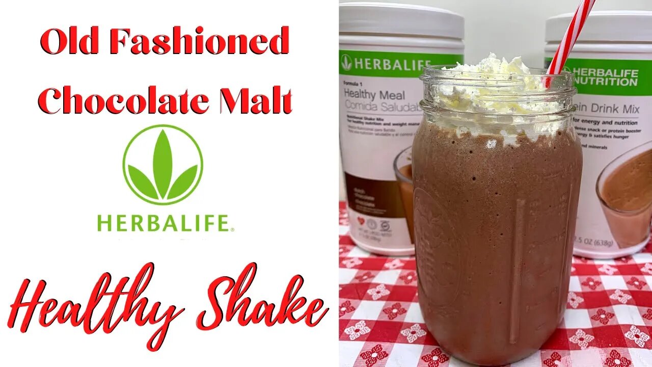 CHOCOLATE MALT HEALTHY SHAKE! HERBALIFE SHAKE RECIPE!!