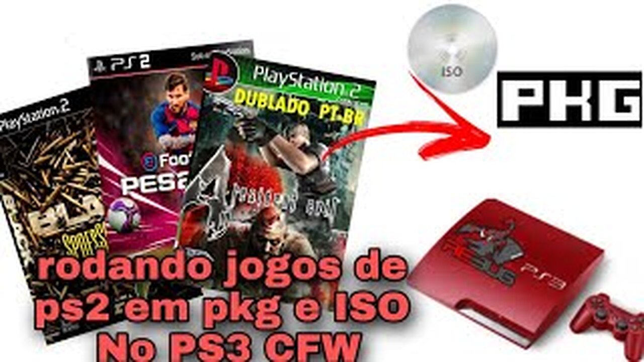 Como Jogar Jogos De PS2 Em PKG e ISO Sem Erro no PS3.