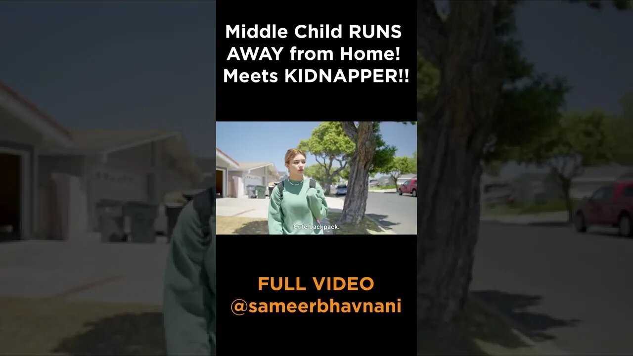 TEEN RUNS AWAY from Home! Meets KIDNAPPER!! #shorts #sameerbhavnani