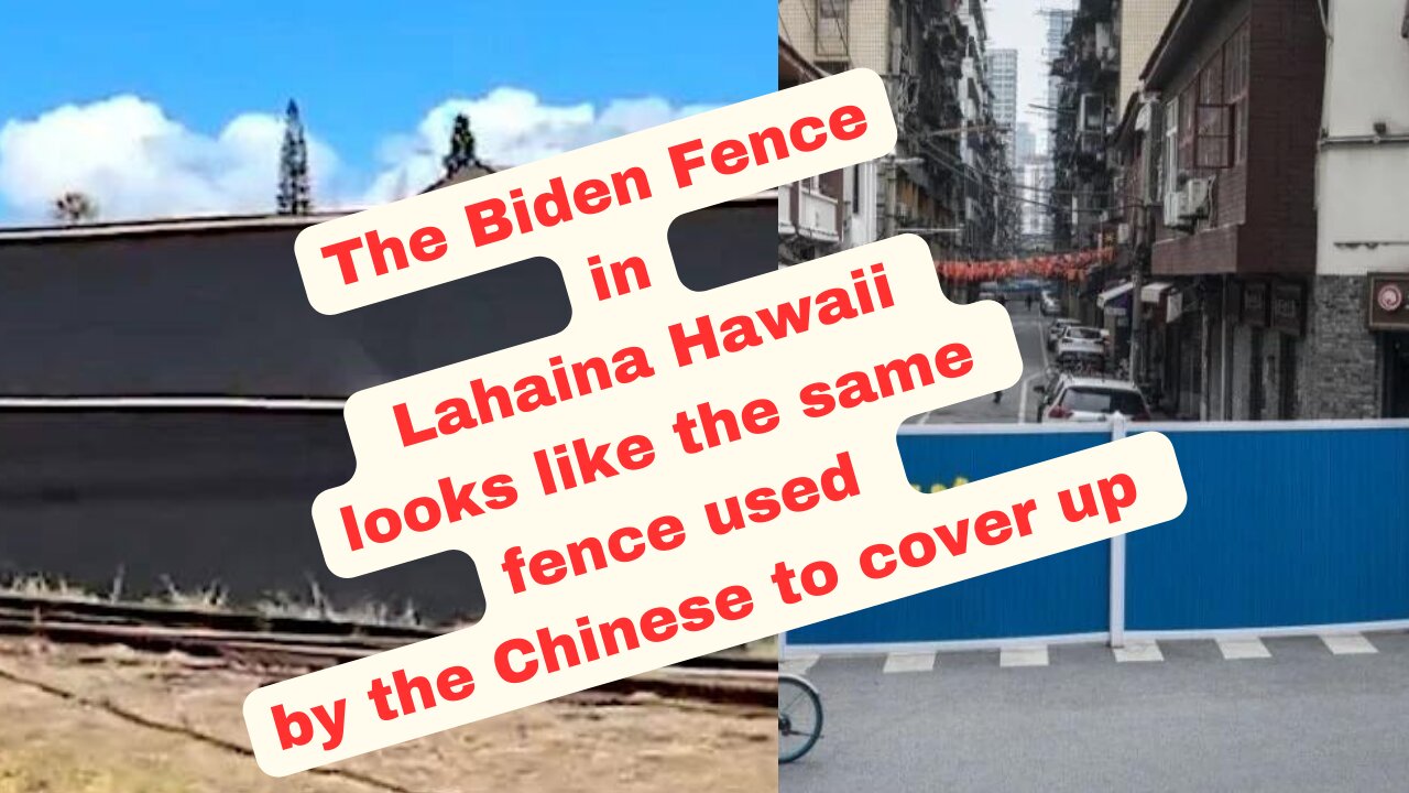 Lahaina Maui, Biden is installing a black fence