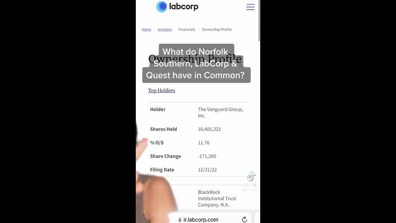 OHIO RESIDENT REVEALS LABCORP/QUEST👨‍🔬☢️🛤️🚂CANCELS BLOOD DIOXIN TESTING🧑‍🔬☢️🥼💫