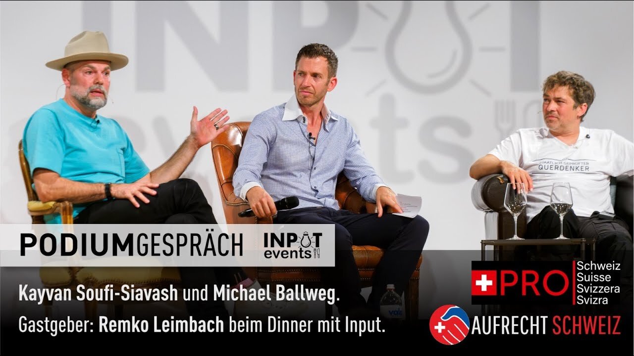 Kayvan Soufi-Siavash (Ken Jebsen) und Michael Ballweg beim Dinner mit Input (15.9.23 TEIL 1/3)🙈