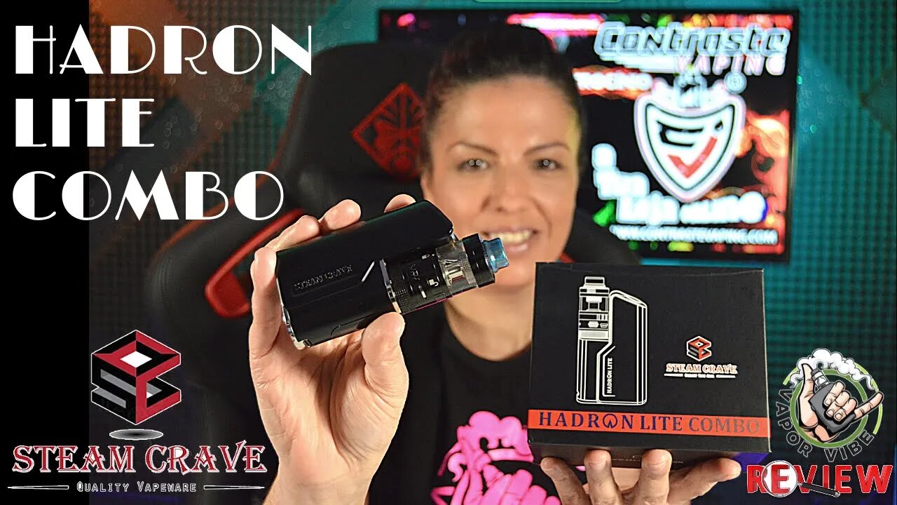 [PT] HADRON LITE COMBO Mod & Aromamizer Supreme V3 Advanced Kit By Steam Crave