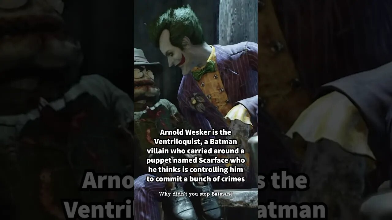 What happened to the Ventriloquist in the Arkham games? #shorts