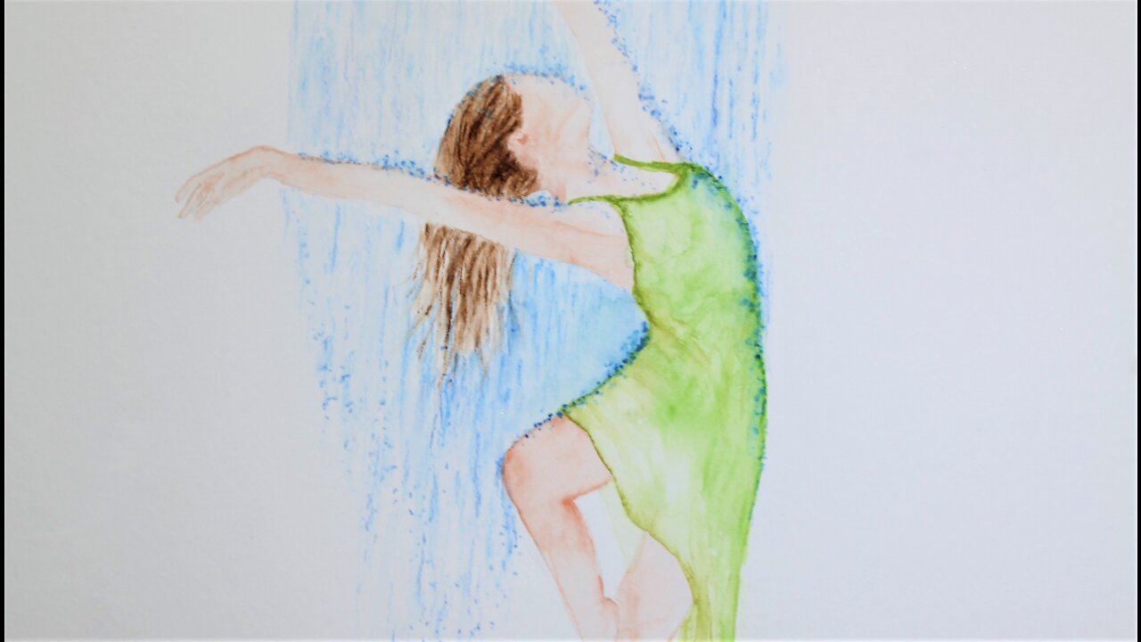 watercolor with Bible verses Isaiah, christian Art,prophetic Art, dancer, blessingpainting