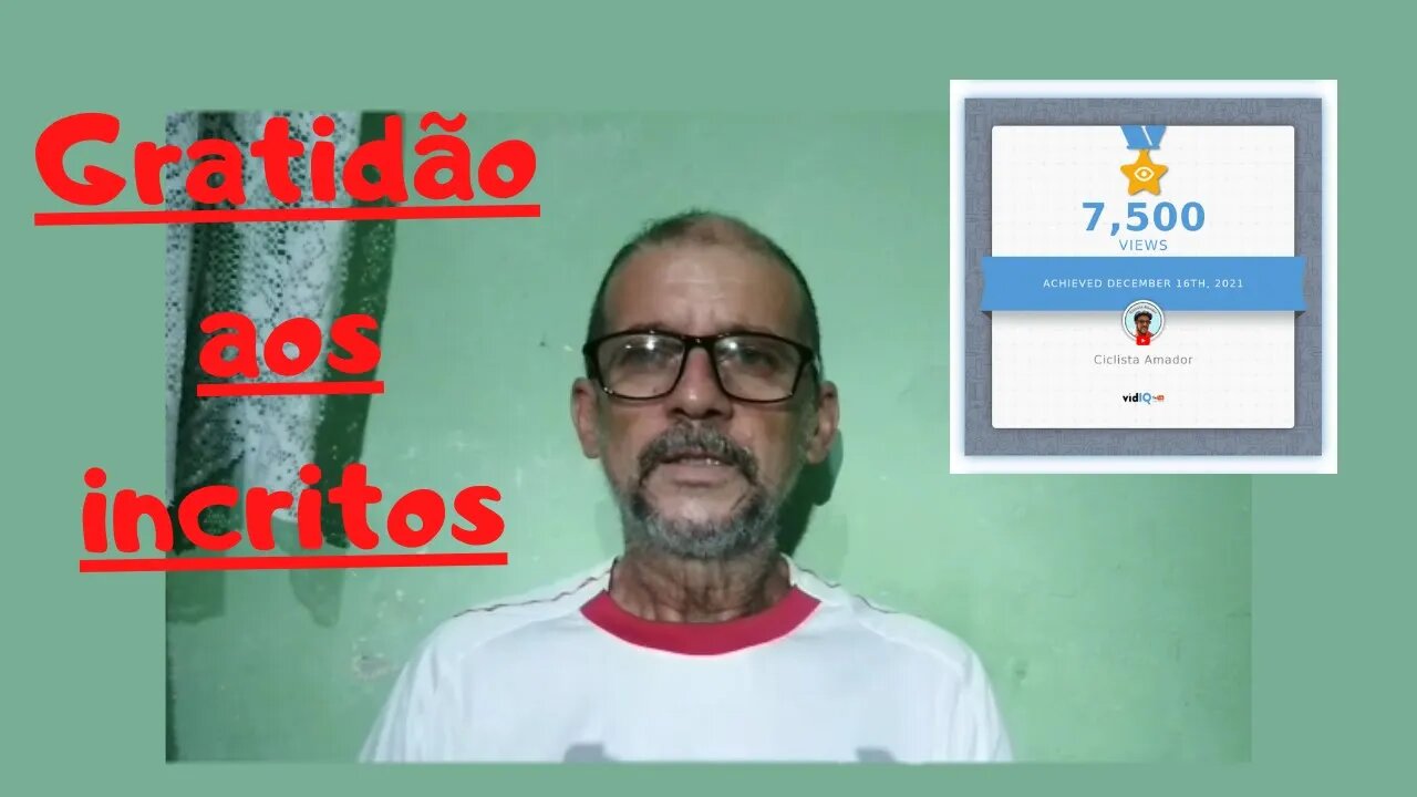 Gratidão aos inscritos no canal